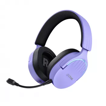 Trust GXT 491P FAYZO austiņas Vadu un bezvadu galvas saite Gaming USB Type-A Bluetooth Melns, violets