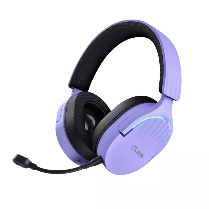 Trust GXT 491P FAYZO austiņas Vadu un bezvadu galvas saite Gaming USB Type-A Bluetooth Melns, violets