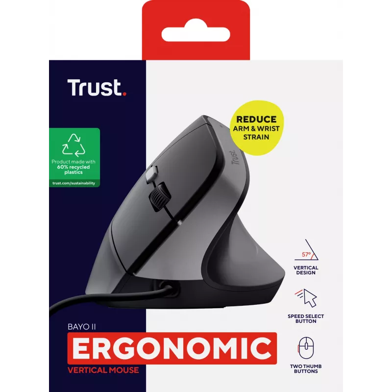 Trust Bayo II pele Labroku USB Type-A 2400 DPI