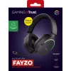 Trust GXT 491 Fayzo austiņas, ar vadu un bezvadu, galvas stīpa, spēlēm, USB Type-C, Bluetooth, melnas