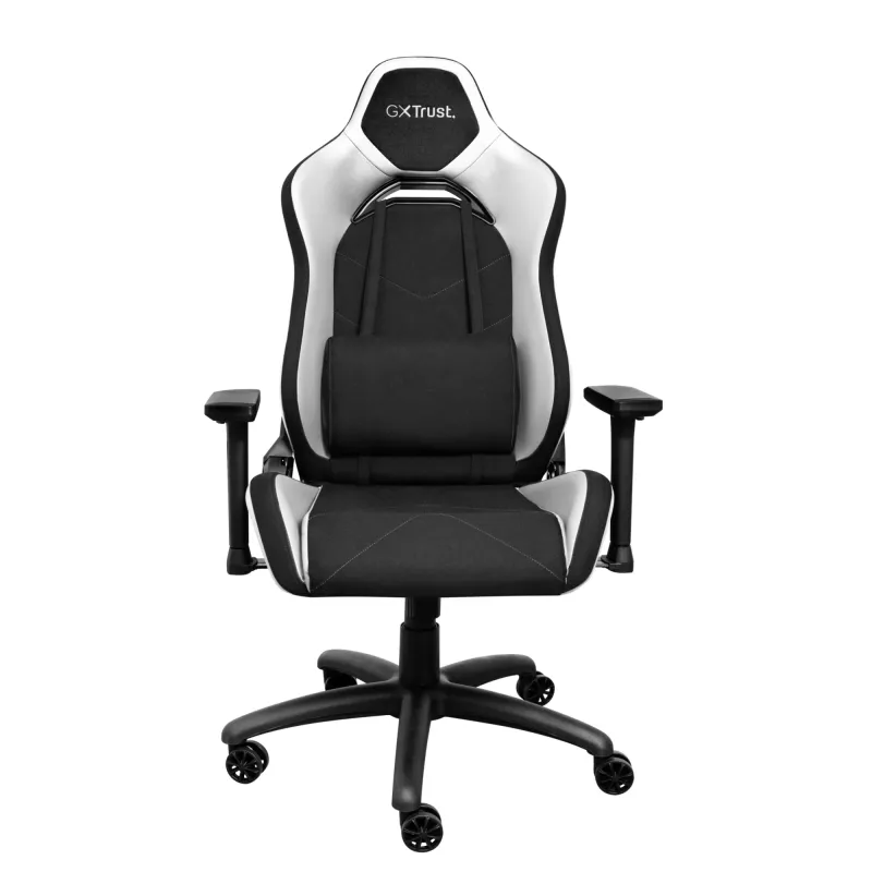 Trust GXT 714 RUYA universāls spēļu krēsls, melns, balts