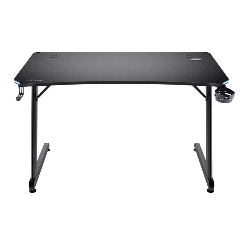 Taisnstūra galds TRUST GXT 709 LUMINUS melns 1200x600x740 mm