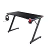 Taisnstūra galds TRUST GXT 709 LUMINUS melns 1200x600x740 mm