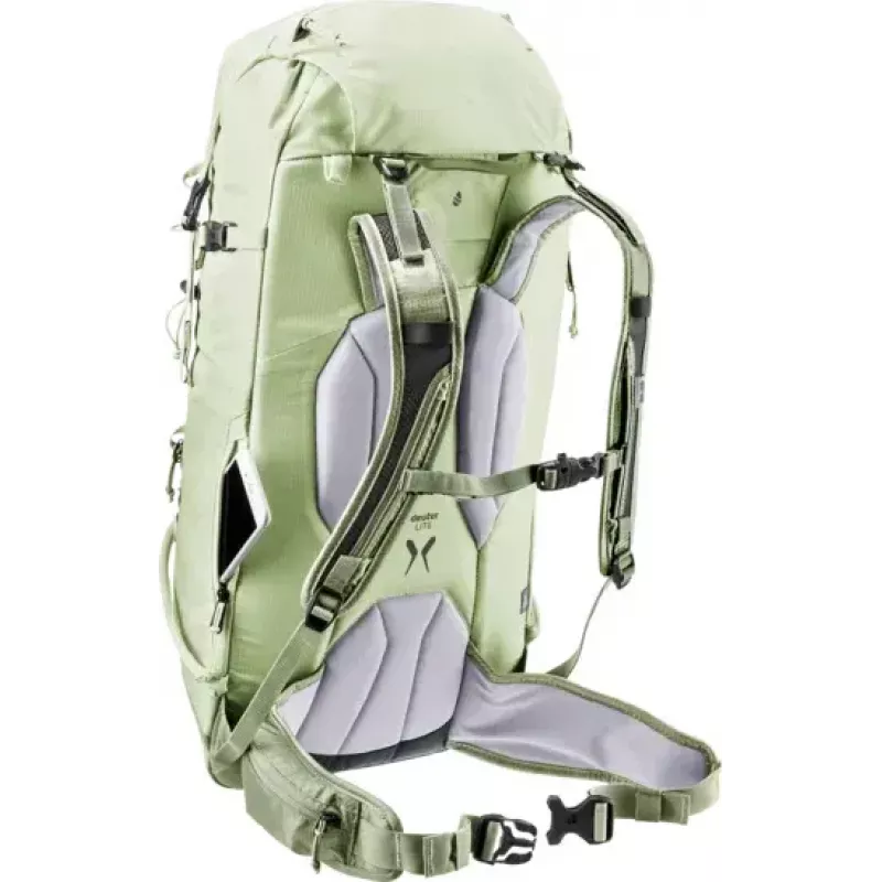 Deuter Freescape Lite 24 L bezrāmja slēpošanas mugursoma, laima krāsā
