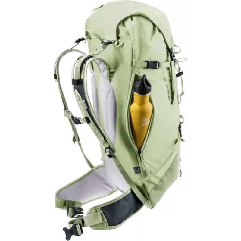 Deuter Freescape Lite 24 L bezrāmja slēpošanas mugursoma, laima krāsā