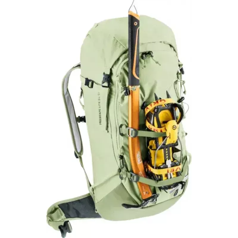 Deuter Freescape Lite 24 L bezrāmja slēpošanas mugursoma, laima krāsā
