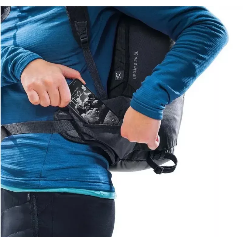 Mugursoma DEUTER Updays 24 SL — 24 L ietilpība, sieviešu piegriezums, melna skydiving