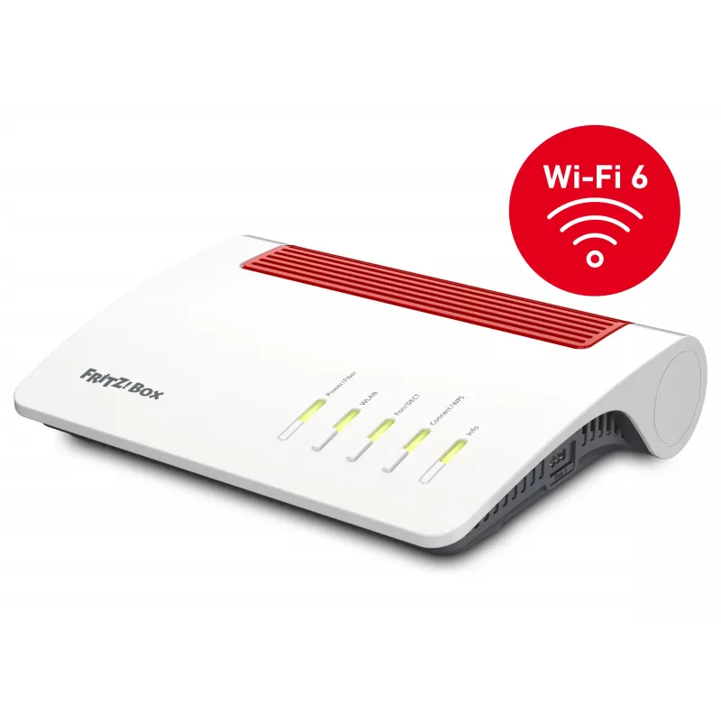 Box 5590 Fiber bezvadu maršrutētājs Gigabit Ethernet Divjoslu (2.4 GHz / 5 GHz) Balts