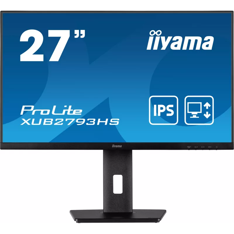 iiyama ProLite XUB2793HS-B7 datora monitors 68.6 cm (27 colli) 1920 x 1080 pikseļi Full HD LED Melns