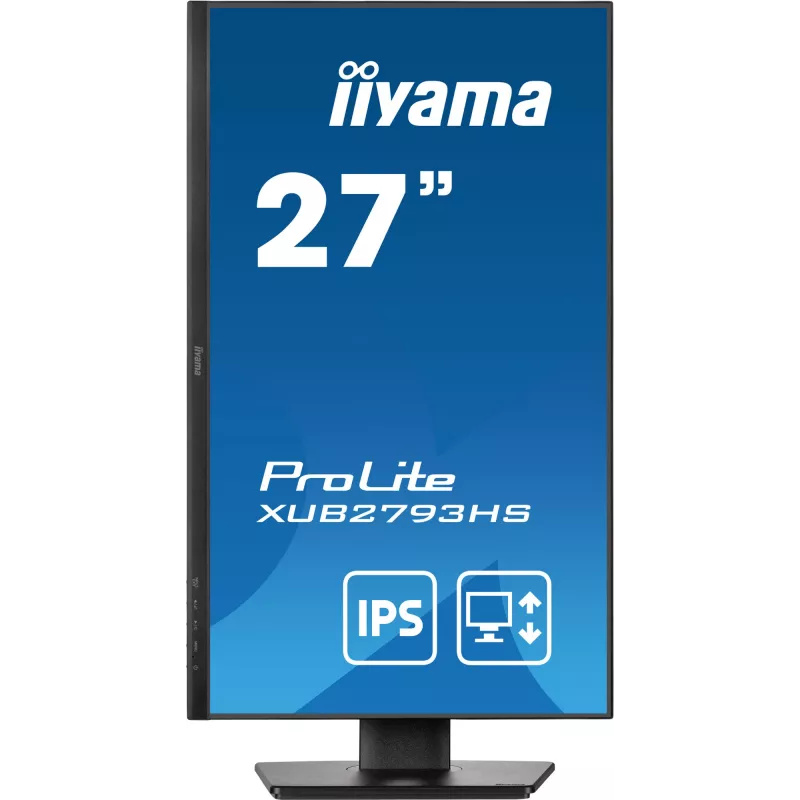 iiyama ProLite XUB2793HS-B7 datora monitors 68.6 cm (27 colli) 1920 x 1080 pikseļi Full HD LED Melns