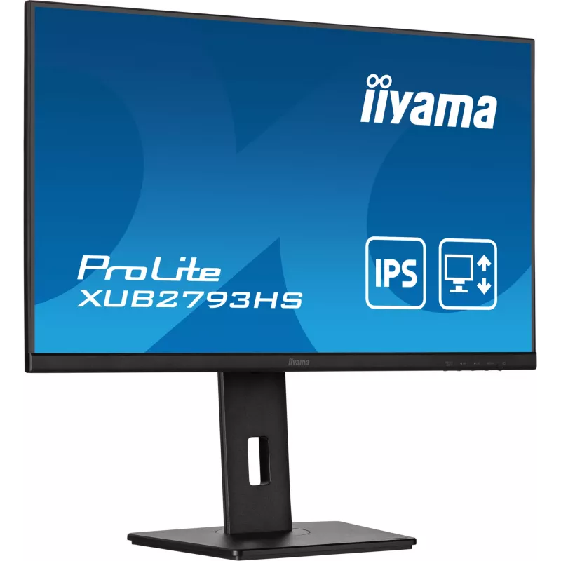 iiyama ProLite XUB2793HS-B7 datora monitors 68.6 cm (27 colli) 1920 x 1080 pikseļi Full HD LED Melns