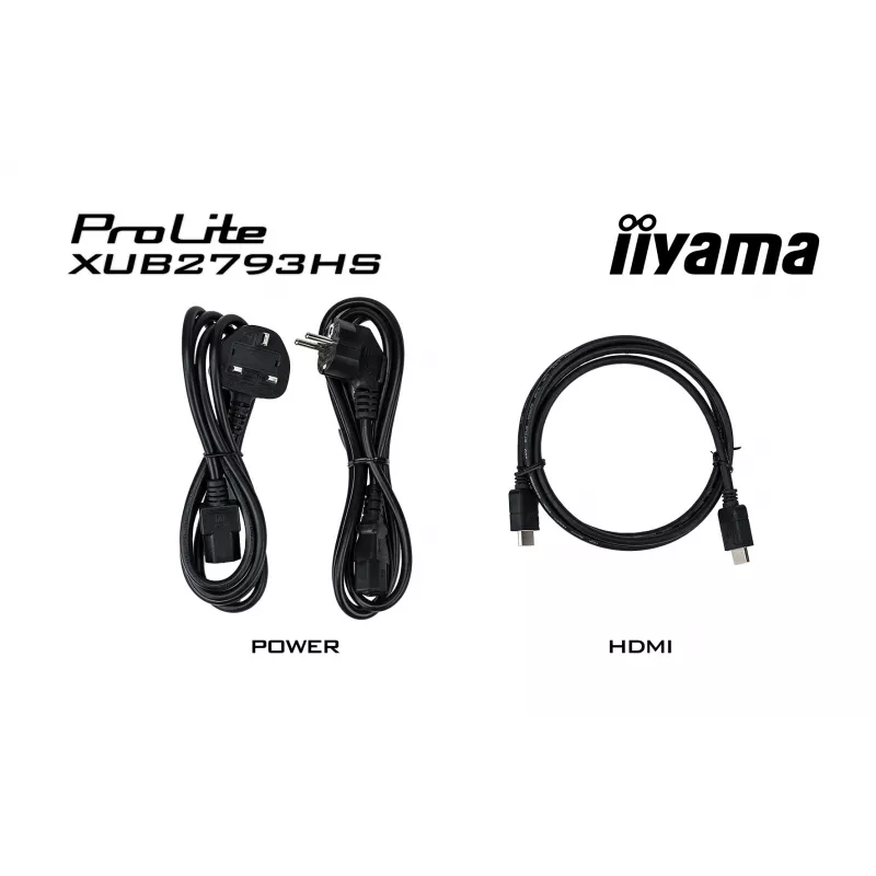 iiyama ProLite XUB2793HS-B7 datora monitors 68.6 cm (27 colli) 1920 x 1080 pikseļi Full HD LED Melns