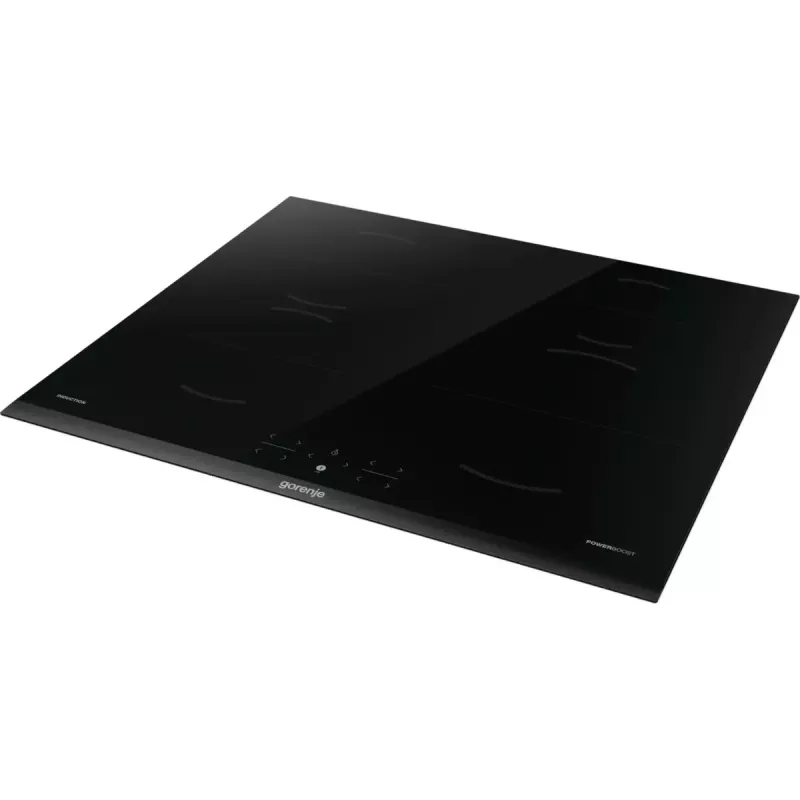 Indukcijas plīts Gorenje GI6401BCE — iebūvējama 59,5 cm, 4 zonu stikla keramika, skārienvadība, 220–240 V