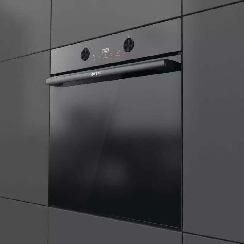 Iebūvējamā elektriskā cepeškrāsns Gorenje G400 BPS6737E04DBG, 77 L, 3500 W, skārienvadība, pirolītiskā, melna