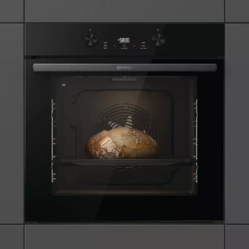 Iebūvējamā elektriskā cepeškrāsns Gorenje G400 BPS6737E04DBG, 77 L, 3500 W, skārienvadība, pirolītiskā, melna