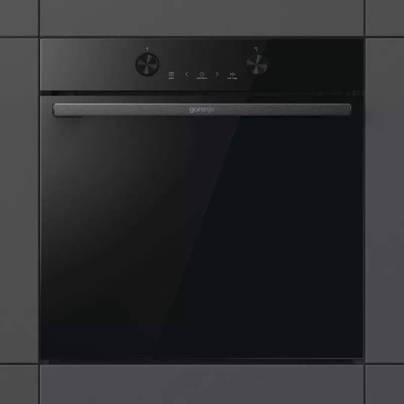 Iebūvējamā elektriskā cepeškrāsns Gorenje G400 BPS6737E04DBG, 77 L, 3500 W, skārienvadība, pirolītiskā, melna