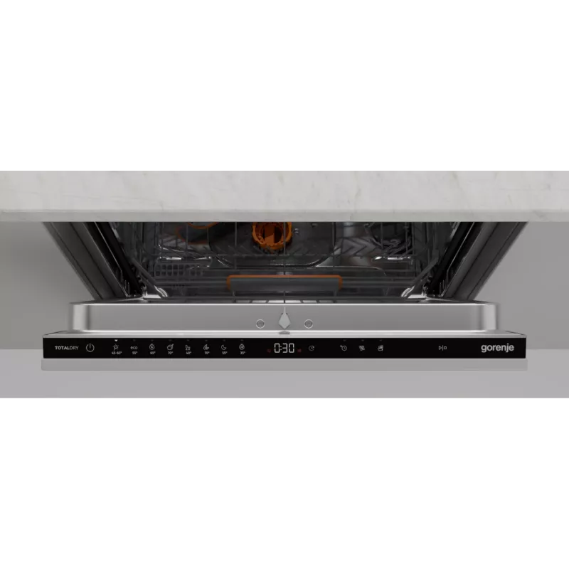 Iebūvējamā trauku mazgājamā mašīna Gorenje GV663B65XXL — nerūsējošais tērauds, 60 cm, 14 komplekti, 6 programmas, 38 dB