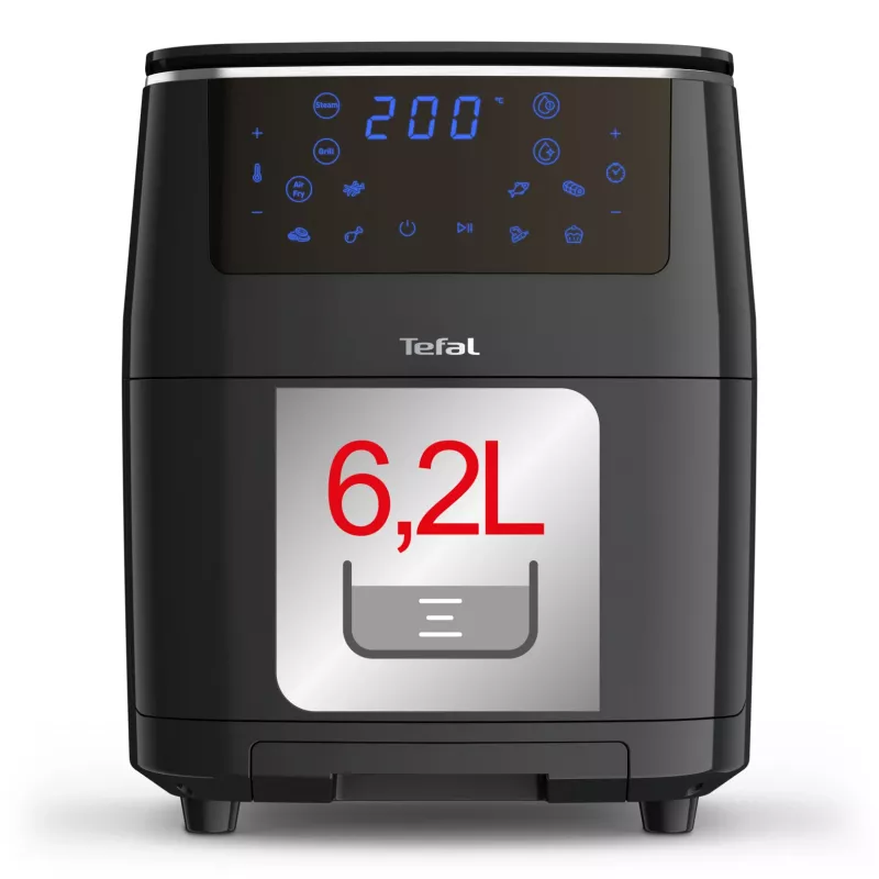 Tefal Easy Fry Grill & Steam FW2018 Single Stand-alone 1700 W Hot air fryer Melns
