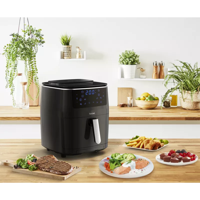 Tefal Easy Fry Grill & Steam FW2018 Single Stand-alone 1700 W Hot air fryer Melns
