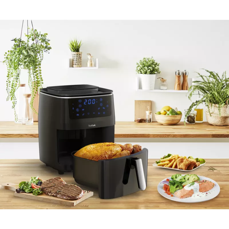 Tefal Easy Fry Grill & Steam FW2018 Single Stand-alone 1700 W Hot air fryer Melns
