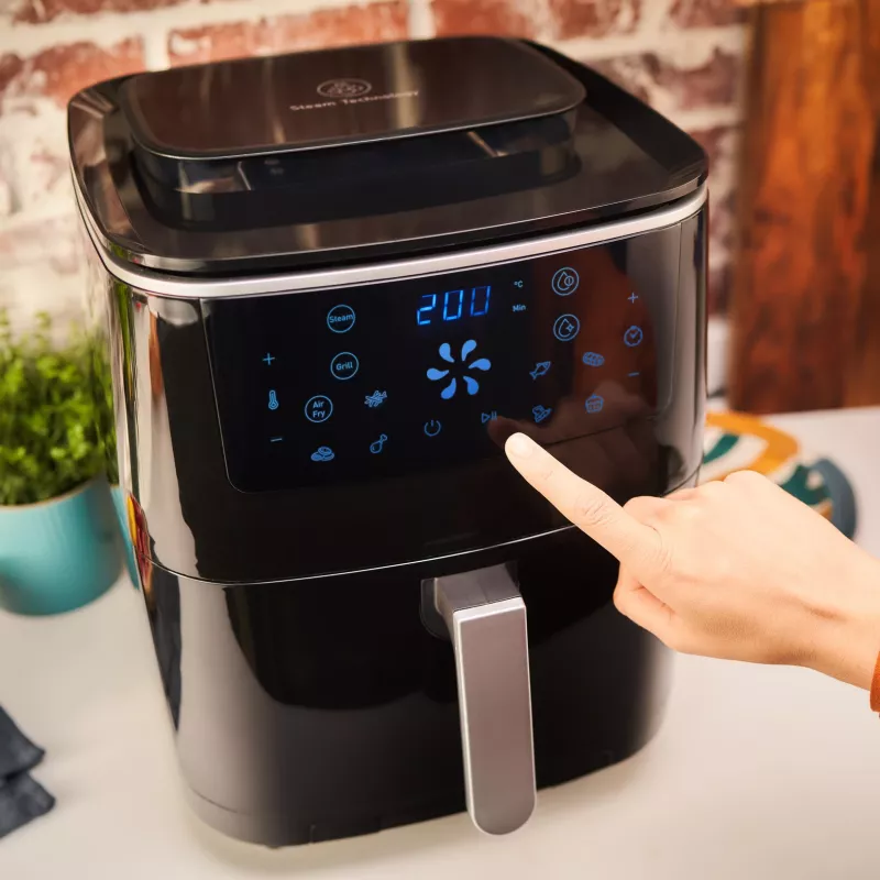 Tefal Easy Fry Grill & Steam FW2018 Single Stand-alone 1700 W Hot air fryer Melns