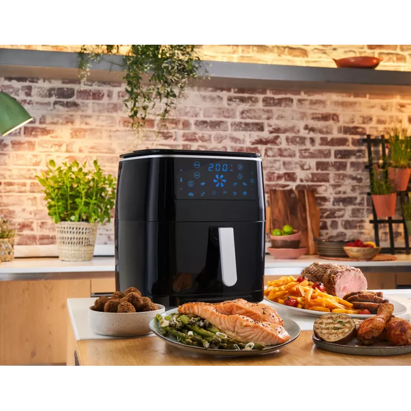 Tefal Easy Fry Grill & Steam FW2018 Single Stand-alone 1700 W Hot air fryer Melns