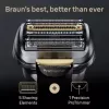 Braun Series 9 Pro+ 9525s mitrā un sausā skuvekļa trimmeris, metālisks