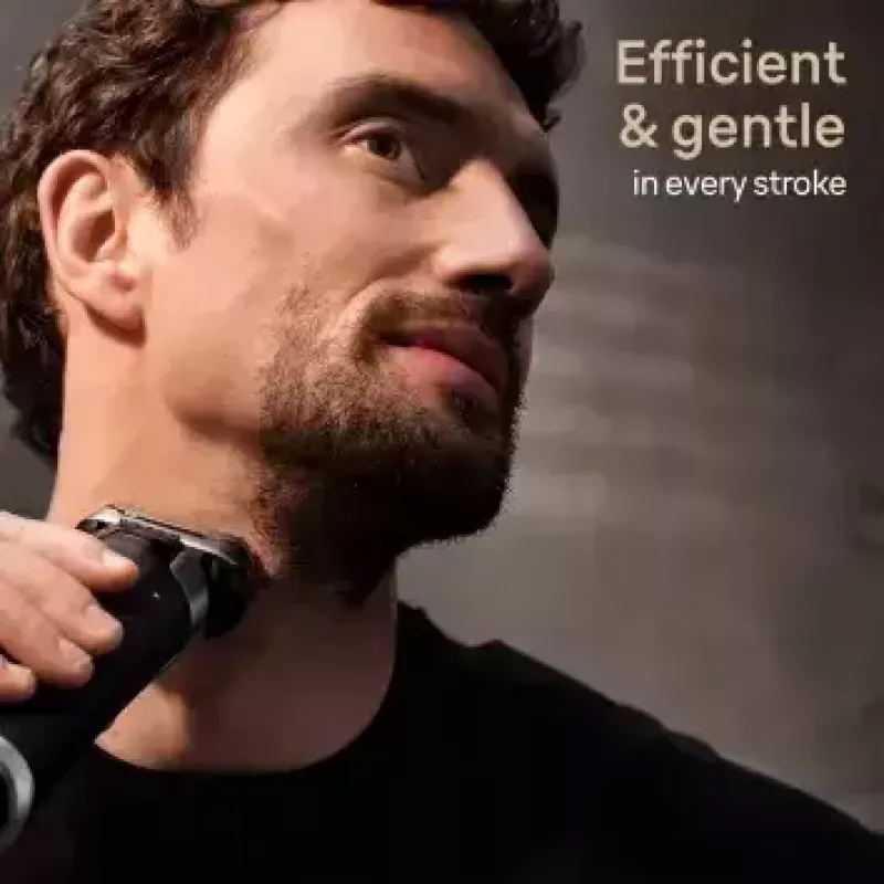 Braun Series 9 Pro+ 9525s mitrā un sausā skuvekļa trimmeris, metālisks