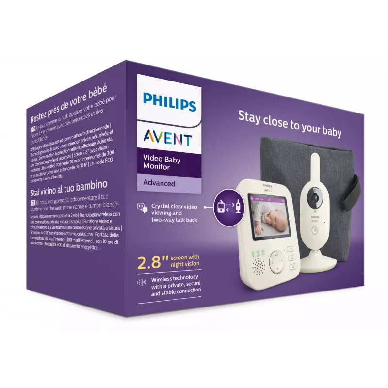 Aparāts Philips AVENT Babyphone SCD882/26 IR LED 300m diapazons