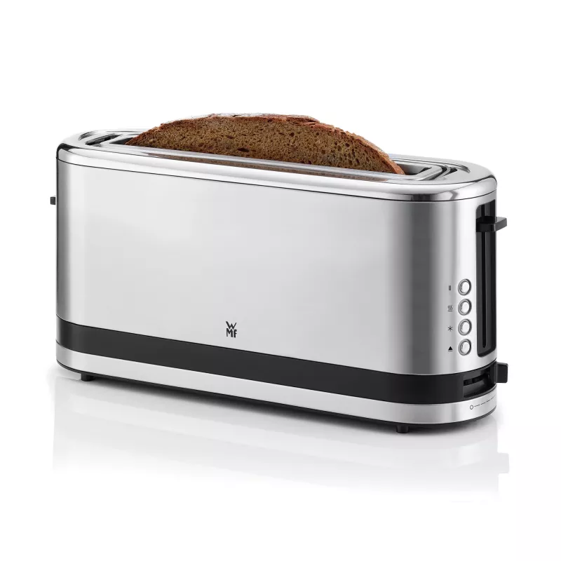 WMF 0414120011 tosteris ar garu slotu, 900 W, nerūsējošais tērauds