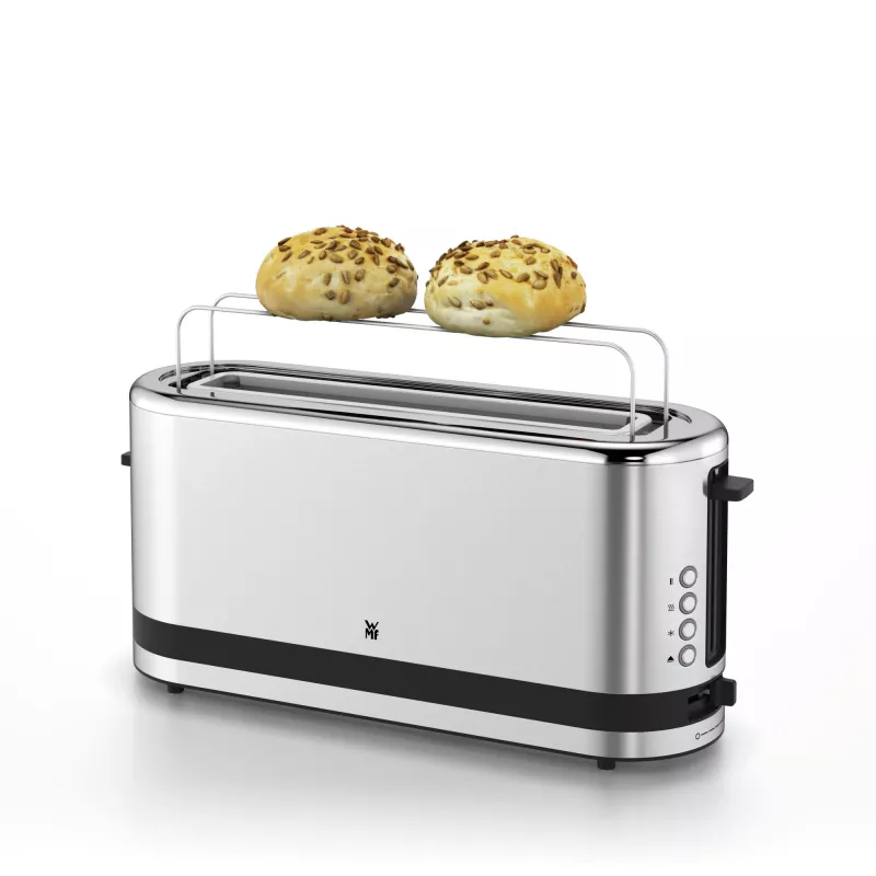 WMF 0414120011 tosteris ar garu slotu, 900 W, nerūsējošais tērauds