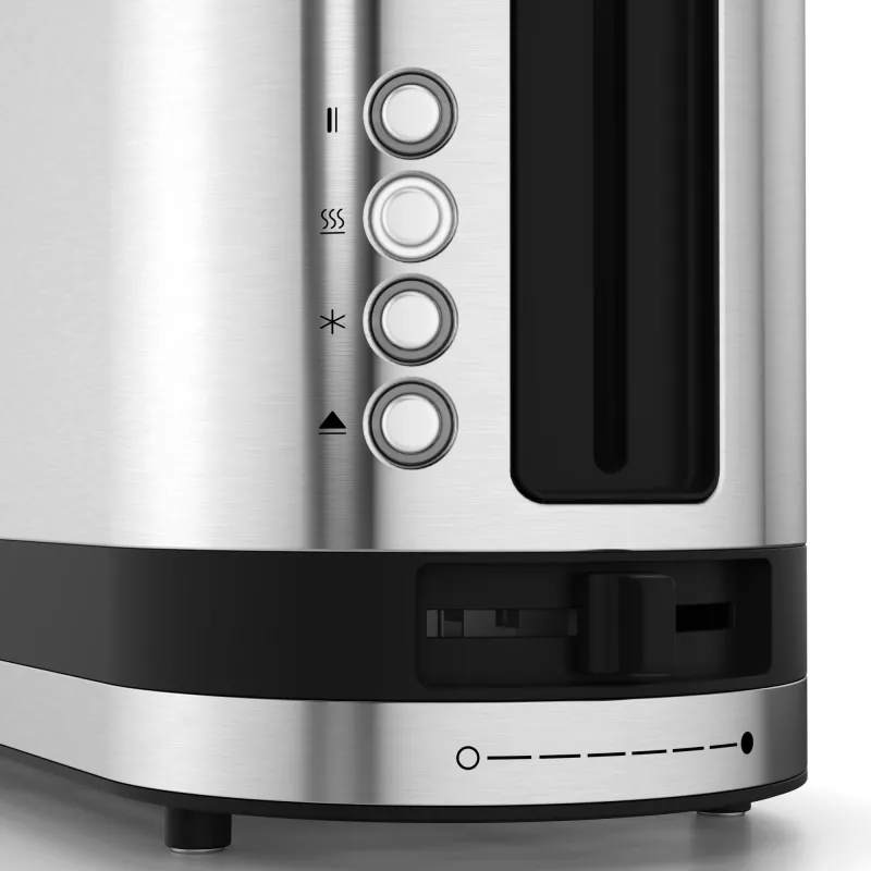WMF 0414120011 tosteris ar garu slotu, 900 W, nerūsējošais tērauds