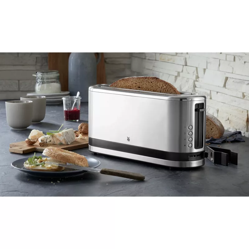 WMF 0414120011 tosteris ar garu slotu, 900 W, nerūsējošais tērauds
