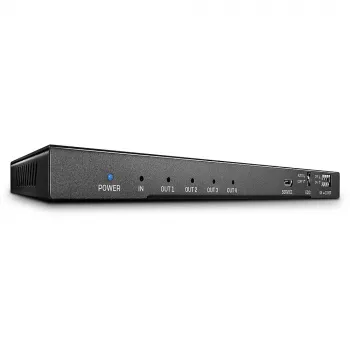 Lindy 4 portu HDMI 18G sadalītājs ar audio un samazināšanas funkciju