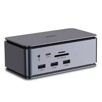 Lindy DST-Pro USB4, USB-C klēpjdatora dokstacija