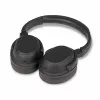 Lindy LH500XW+ austiņas ar vadu un bezvadu savienojumu, galvas lentes tipa, mūzikai, USB Type-C, Bluetooth, melnas