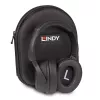 Lindy LH500XW+ austiņas ar vadu un bezvadu savienojumu, galvas lentes tipa, mūzikai, USB Type-C, Bluetooth, melnas