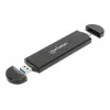 Manhattan M.2 NVMe SATA SSD korpuss USB-C USB-A 10 Gbps melns