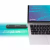 Manhattan M.2 NVMe SATA SSD korpuss USB-C USB-A 10 Gbps melns