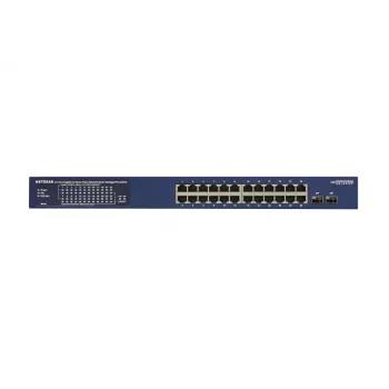 NETGEAR GS724TP-300EUS tīkla slēdzis, pārvaldāms L2/L3/L4, Gigabit Ethernet (10/100/1000), Power over Ethernet (PoE), zils