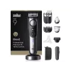 Braun BeardTrimmer 9 BT9560 Baterija 52 2 cm Mitrs un sauss Melns, Pelēks