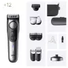 Braun BeardTrimmer 9 BT9560 Baterija 52 2 cm Mitrs un sauss Melns, Pelēks