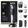 Braun BeardTrimmer 9 BT9560 Baterija 52 2 cm Mitrs un sauss Melns, Pelēks