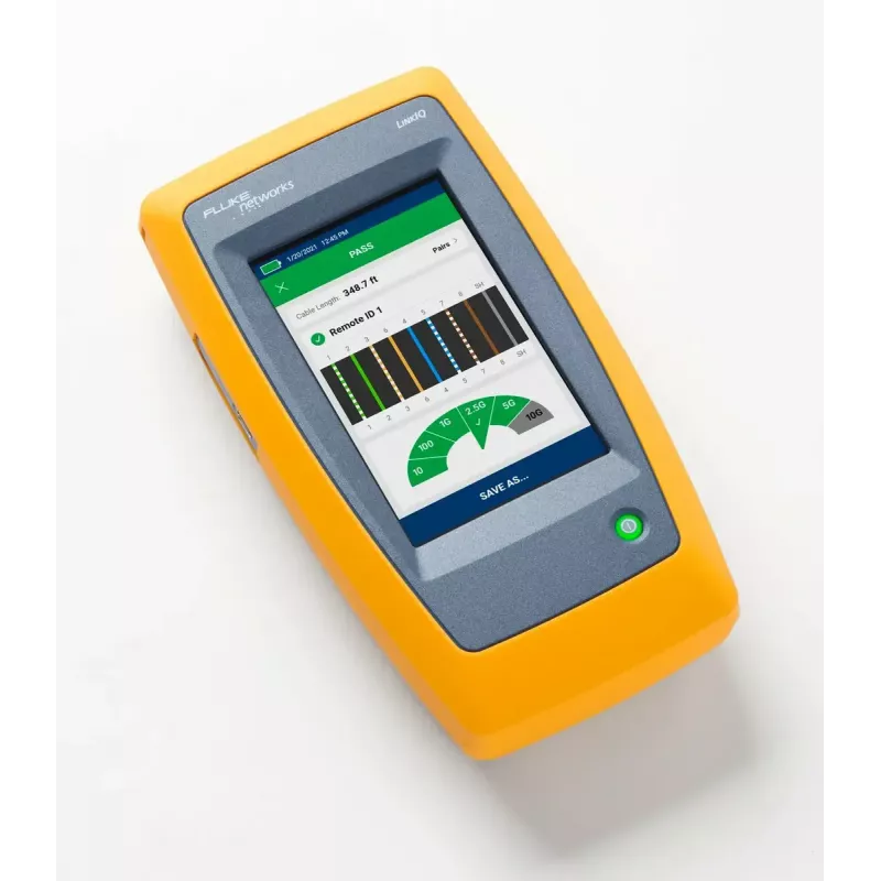 Twisted pair kabelis tester Fluke LIQ-100 with RJ-45/USB support, max length 305 m, 6400 mAh Li-Ion battery