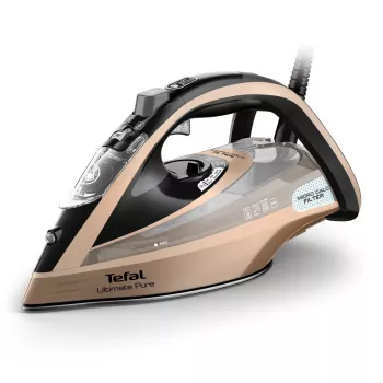 Tefal Ultimate Pure FV9852E0 gludeklis Sausais un tvaika gludeklis Durilium AirGlide Autoclean zole 3200 W Melns, Vara krāsā