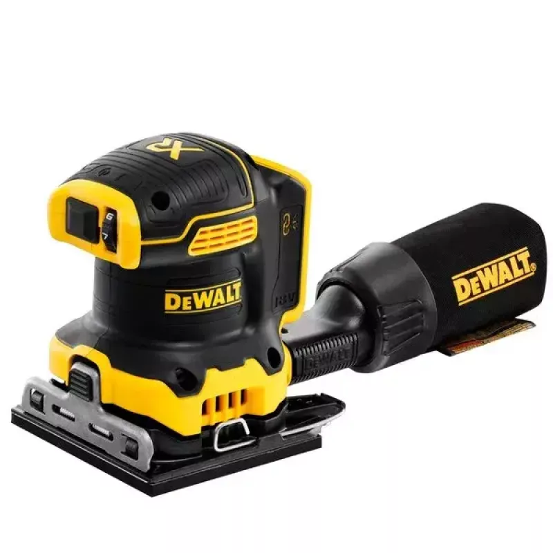 Lokšņu slīpmašīna DeWalt DCW200NT-XJ, bezvada, 18 V, bezsuku, 1 kg, 8000–13 500 OPM, 1,6 mm orbīta, putekļu ports, pārnēsāšanas futrālis