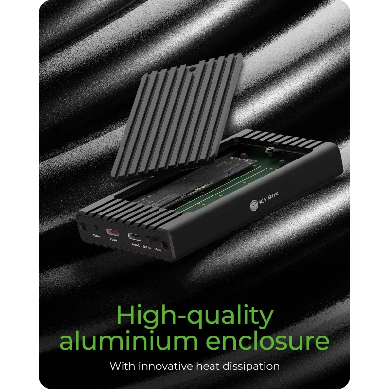 ICY BOX IB-2817MCL-C31 SSD korpuss Melns M.2 USB darbināms