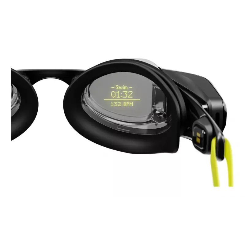 Peldēšanas brilles Form Smart Swim 2 — unisex, melns rāmis, melnas lēcas