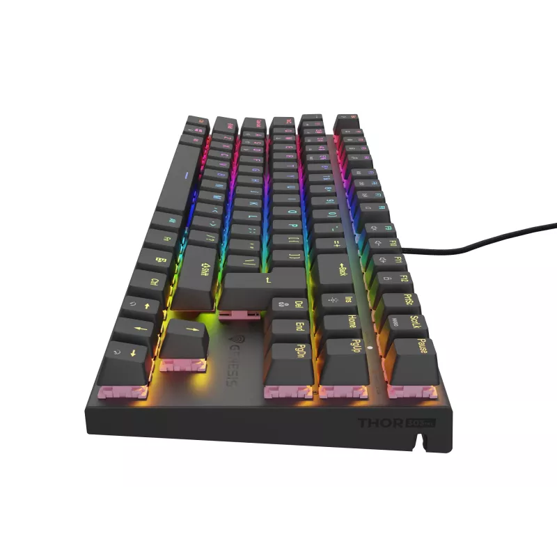 GENESIS Thor 303 TKL tastatūra Gaming USB QWERTY spāņu Melna