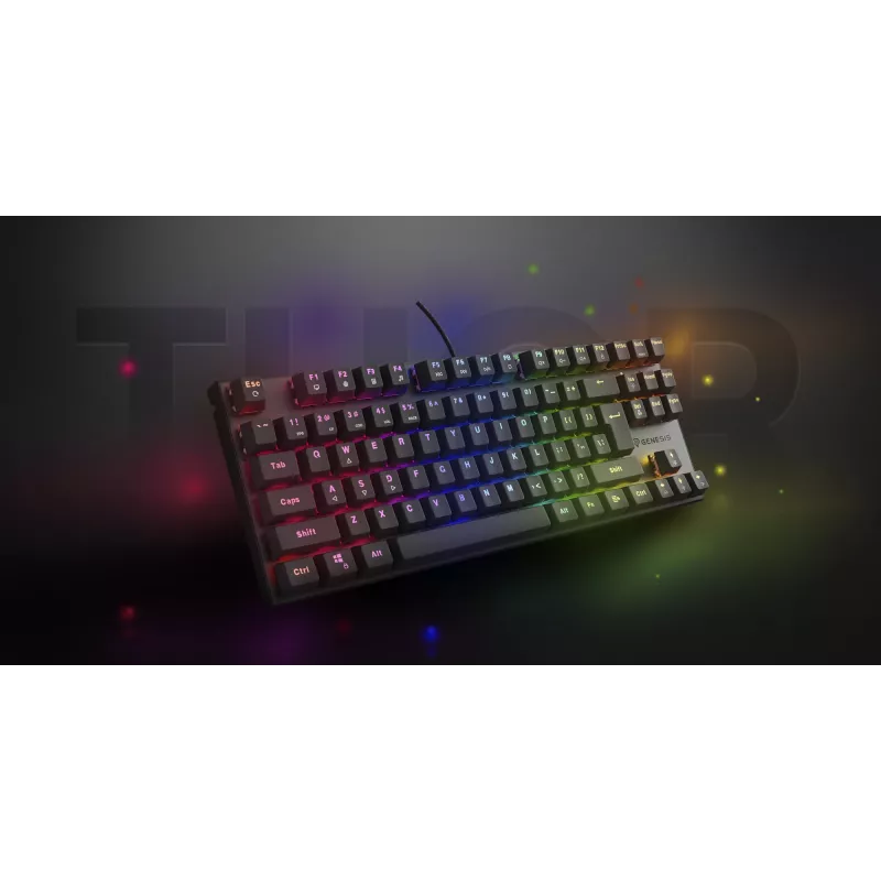 GENESIS Thor 303 TKL tastatūra Gaming USB QWERTY spāņu Melna